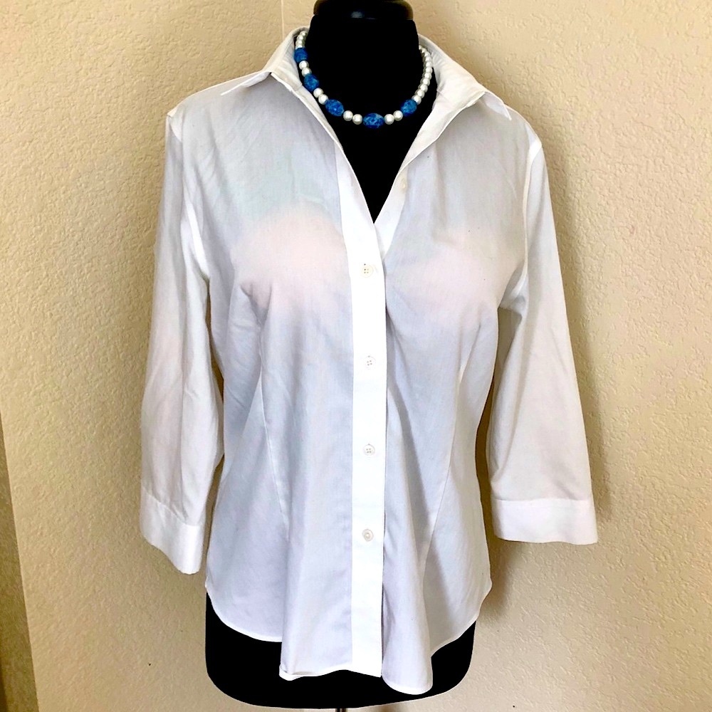 JONES NEW YORK SIGNATURE WHITE SHIRT